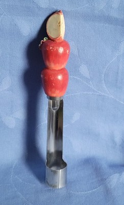 Vintage Apfelentkerner /-Ausstecher (Fackelmann/ INOX) Griff ''APFEL Motiv''
