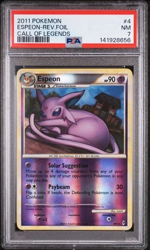 Pokemon Espeon Call of Legends Reverse Foil #4 PSA 7