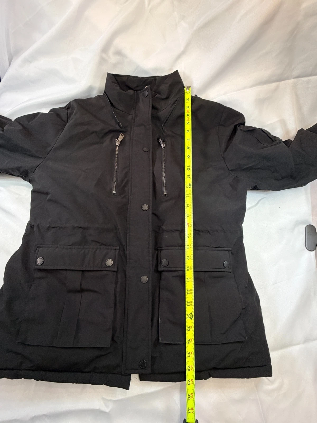 WantDo XL Men's Black Parka Jacket (no hood) - product detail image 7