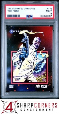1992 MARVEL UNIVERSE #110 THE ROSE PSA 9