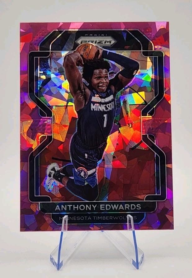 2021-22 Panini Prizm - Anthony Edwards #37 Pink Ice Prizm