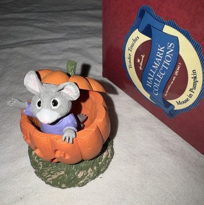 Hallmark Collections Tender Touches Mouse In Pumpkin Figurine Halloween