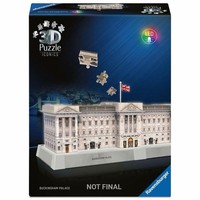 Ravensburger 3D Puzzle Iconics Buckingham Palace - Mit Licht Bauwerke 216 Teile
