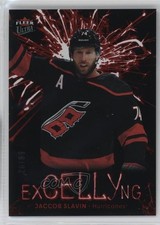 2024-25 Upper Deck Fleer Ultra ExCELLYng Red 26/99 Jaccob Slavin #EC-14 0nr3