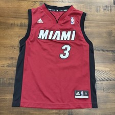 Miami Heat Dwyane Wade Jersey Adidas Youth Size Medium 10-12 NBA Basketball