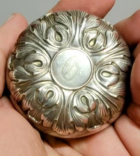 Gorham Vintage Sterling Silver Cover Yoyo #30 -  Monogrammed - FOR REPAIR