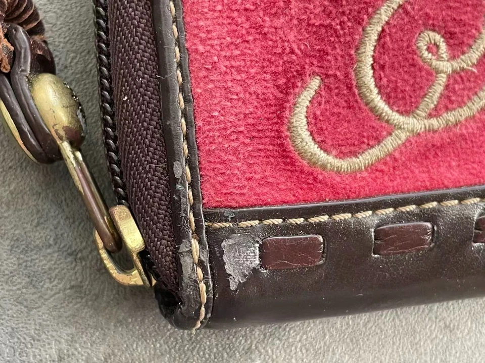 RARE! Juicy Couture Princess Velour Wallet Clutch Purse Pink Embroidered VTG Y2K - Image 3 of 4