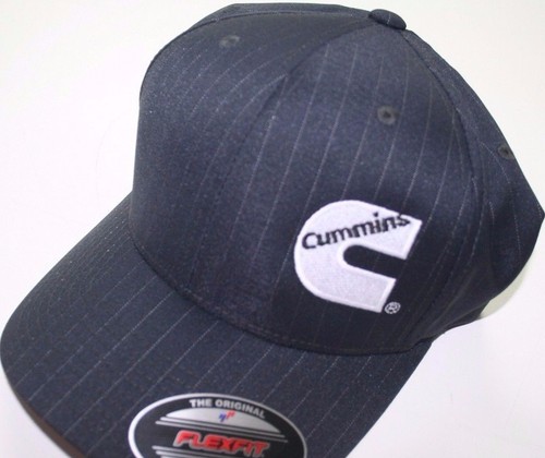 Cummins hat ball cap fitted striped 