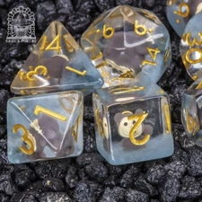 Sage's Chipmunk Familiar Resin Polyhedral Dice Set