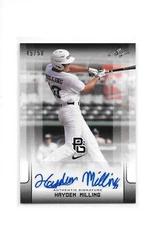 2017 Leaf Perfect Game Hayden Milling Black Auto Autograph 45/50