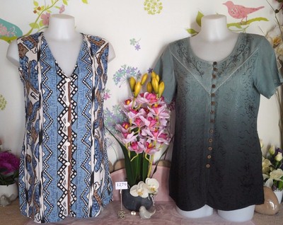 Lot De Vêtements Femme Occasion – Marque Camaïeu – Taille 40 – Inclut Tunique Et Hauts – Noir – Très Bon état
