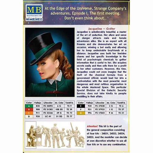 Kit de figuras escala MASTER BOX MB24033 1:24 Strange Company’s adventures. Episodio I - Imagen 3 de 7