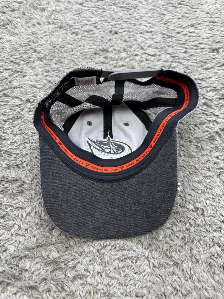 Columbus Azul Chaquetas Trucker Sombrero Adulto OSFM Adidas Gris Malla Correa NHL Foto 2 de 4