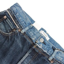 Moussy NWT Wide Straight Leg Jeans Size 29 US Boulder In Blue Cotton Denim