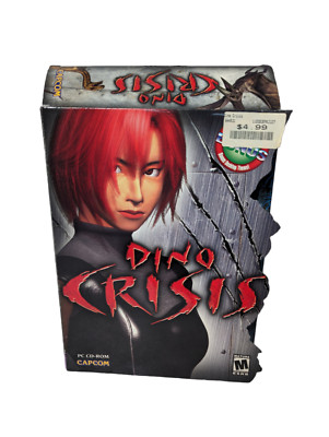 Dino Crisis 1 Big Box PC Game CD-ROM Capcom RARE Game Capcom w/Game Disc