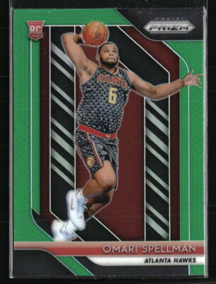 Omari Spellman RC 2018 Panini Prizm Prizms Green #88 Basketball Card