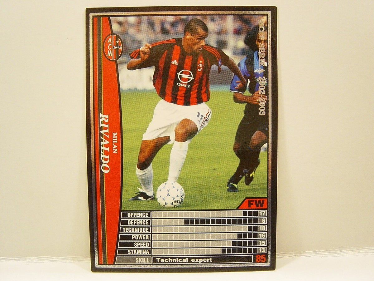 Panini WCCF 2002-03 Rivaldo 1972 Brazil No.11 AC Milan Italy Serie 