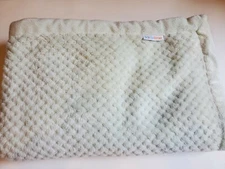 Kidsline Baby Boy Girl  Fleece Baby Blanket Lovey Textured Green EUC