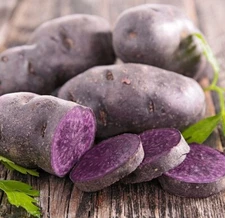 Blue Adirondack Seed Potatoes - USDA Certified for Planting Purple Potatoes 500g