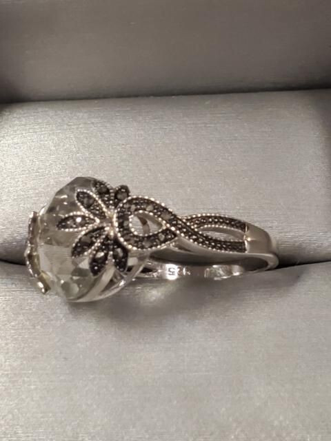 Designer DK Sterling Silver Statement Ring Size 6 - image 2