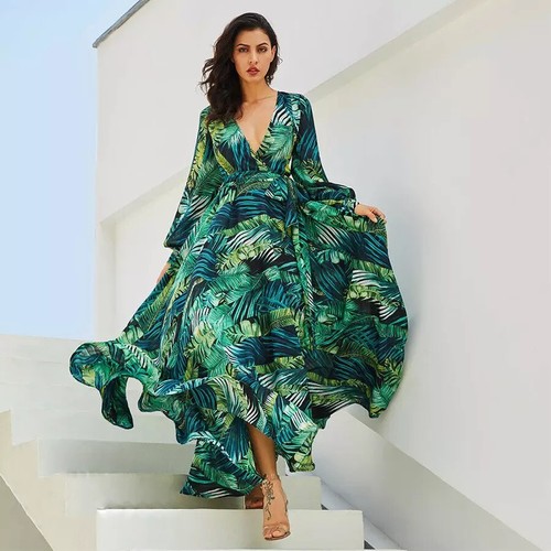 Vestidos Largos Casuales De Verano Sexys Elegante De Mujer Romper Fiesta  Bohemio | eBay