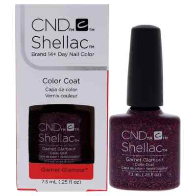 CND Shellac Soak Off Gel Polish Garnet Glamour- 7.3mL (.25 fl oz) Holiday Color