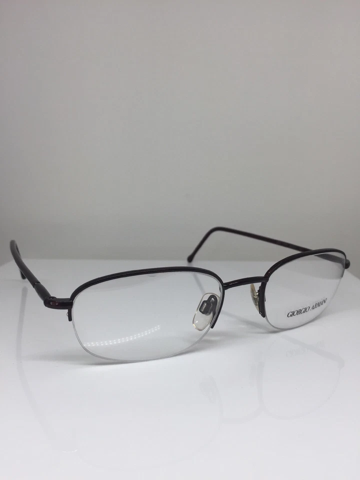 New Vintage Giorgio Armani 255 Eyeglasses GA 255 Rimlon C. 1037 Burgundy Red - Image 4 of 4