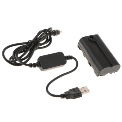 CN AC2 DC Koppler NP F550/F990 Dummy Akkuadapter + 5V USB Kabel für Yongnuo