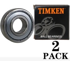 2 PACK USA TIMKEN 6203-2Z 17X40X12MM Double Metal Seal Ball Bearings