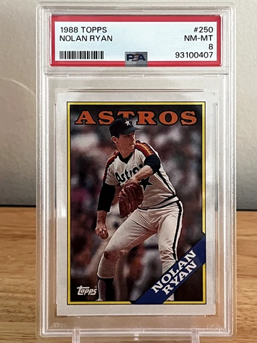 1988 Topps #250 NOLAN RYAN Houston Astros HOF | PSA 8 NM-MINT | NEW SLAB