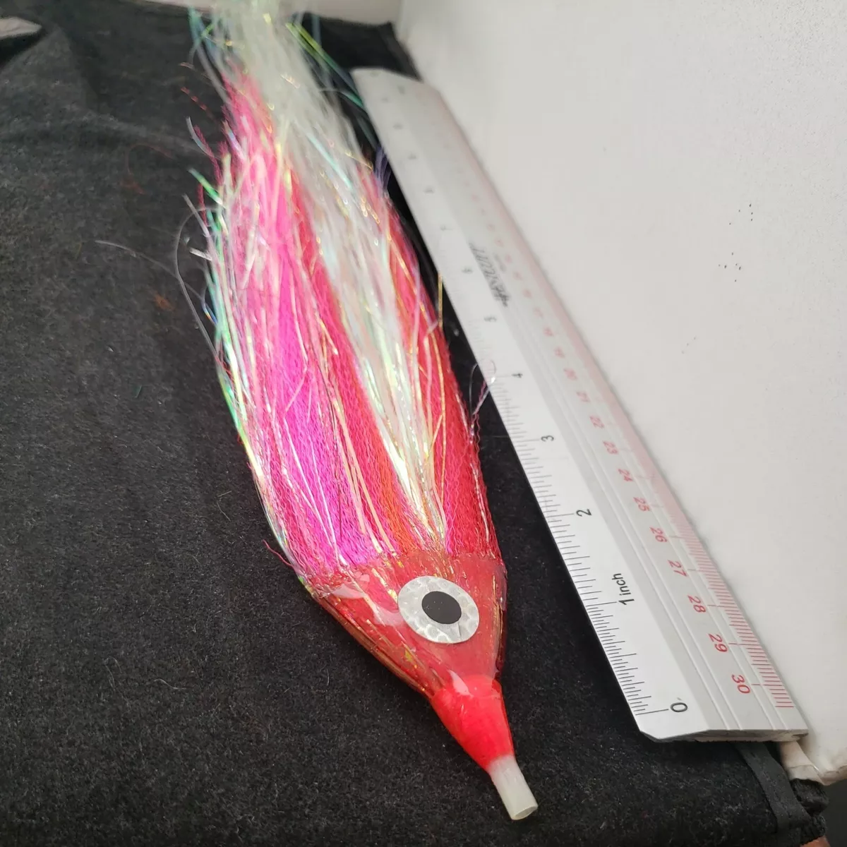 SALTWATER FLY FISHING LURES TUBE FLY OFFSHORE MARLIN FRONTIER WAHOO PINK 12  INCH