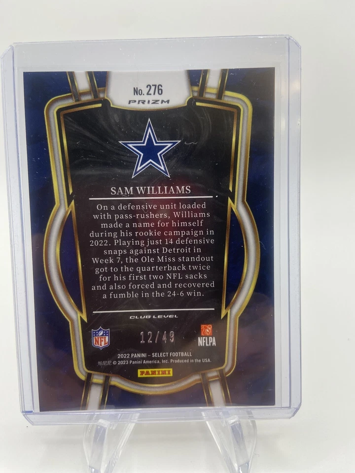 2022 Select Sam Williams Rookie Red Mojo #12/49🔥 - Image 2 of 2