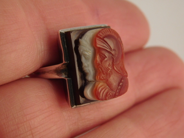 STERLING SILVER RING CENTURION CAESAR KNIGHT SIGN… - image 10