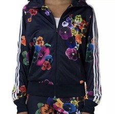 Adidas Originals RARE DISCONTINUED Firebird Floral Burst Zip Track Jacket S SST
