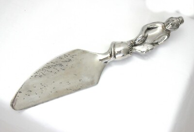 Vintage Mariposa 1986 MONKEY Silver Cake Cutter Server 10 3/4
