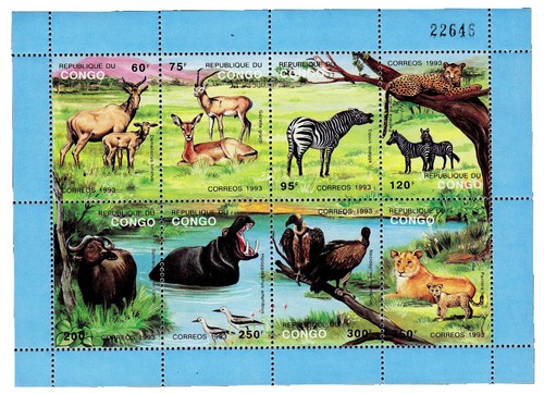 S3244 Congo 1978 wild animals, fauna, WWF 6v. MNH | eBay