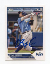RYAN CERMAK SIGNED 2023 TOPPS PRO DEBUT BASEBALL CARD AUTO