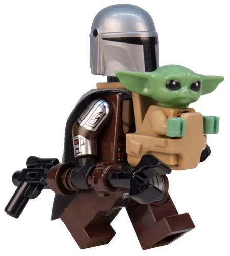 LEGO Star Wars Din Djarin + Baby Yoda + Baby Carrier Mandalorian Grogu 75299