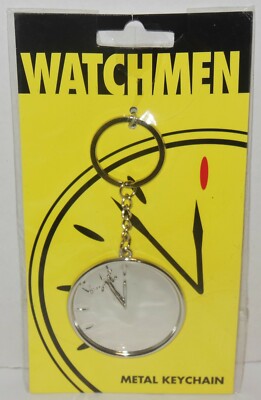Doomsday Keychain Neca: The Watchmen Five Minutes to Midnight Doomsday Clock Chrome Metal ...