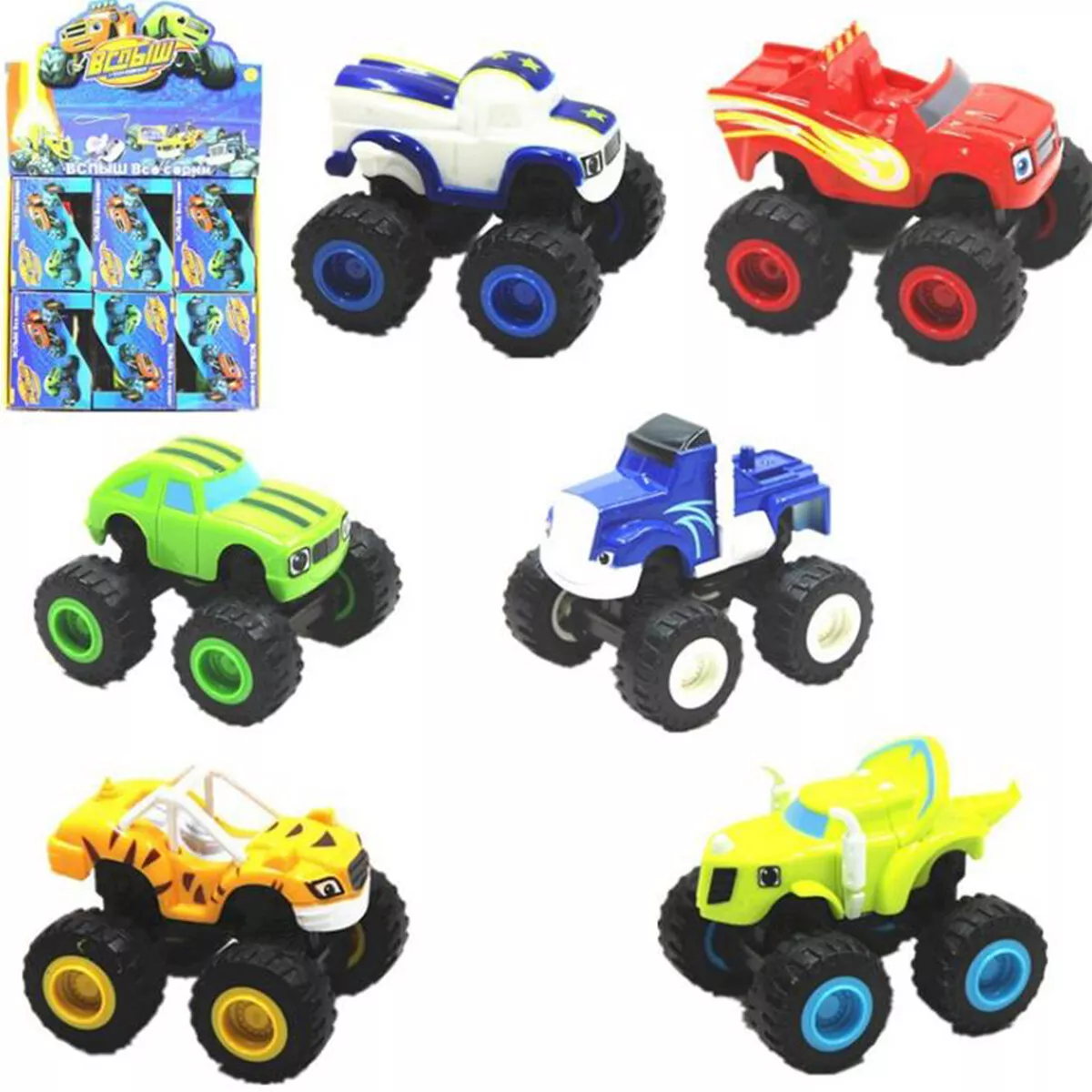 Carro Blaze Monster Machines - Blaze Tape 11cm Fisher Price