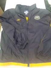 NFL REEBOK JACKET SUPERBOWL XXXVII SIZE LARGE,NAVY BLUE/GOLD..1-26-2003