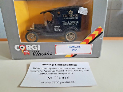 Corgi C865/5 Ford Model T Van Twinnings Tea Limited Edition C/W Zertifikat 5919