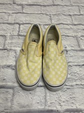 Vans Classic Checkered Sneakers Pastel Yellow Big Kids 4