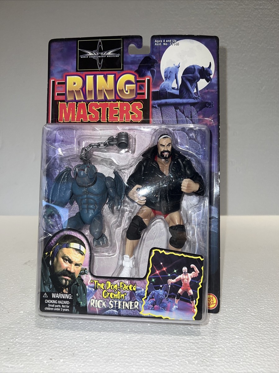 NOS 1999 ToyBiz WCW Ring Masters Dog-Faced Gremlin Rick Steiner