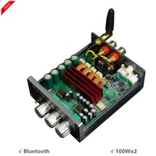 A2-7 100Wx2 Bluetooth 5.0 DAC Digital Amplifier TPA3126D2 W/ Treble Bass Knob