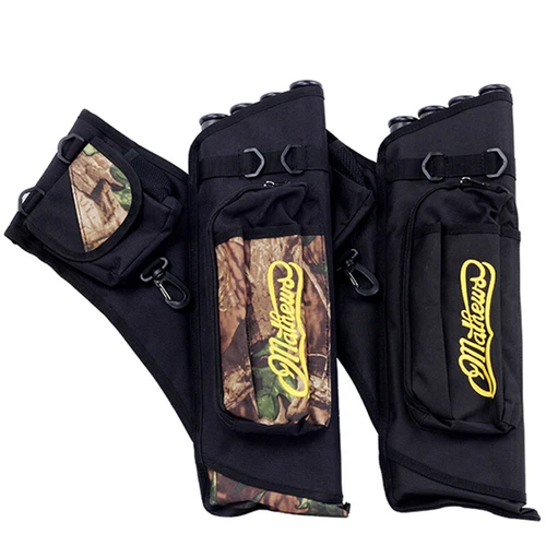 4 Tubes Archery Arrow Quiver Waist Hip Bag Belt Back Bow Hunting Pouch Holder - Picture 2 of 17