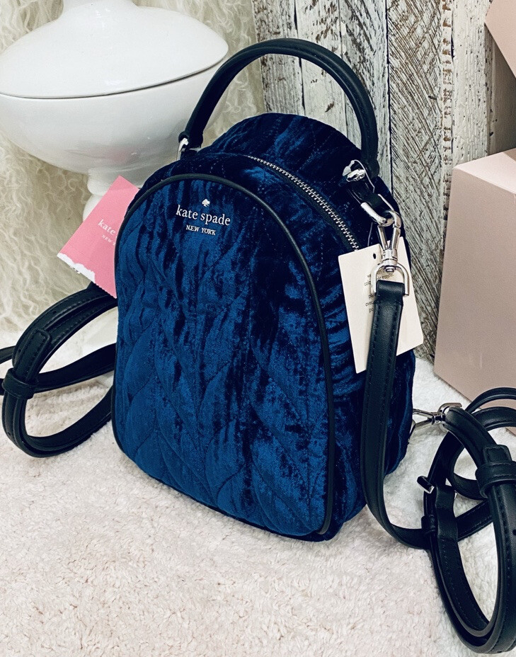 Top 60+ imagen kate spade backpack velvet Thptnganamst.edu.vn