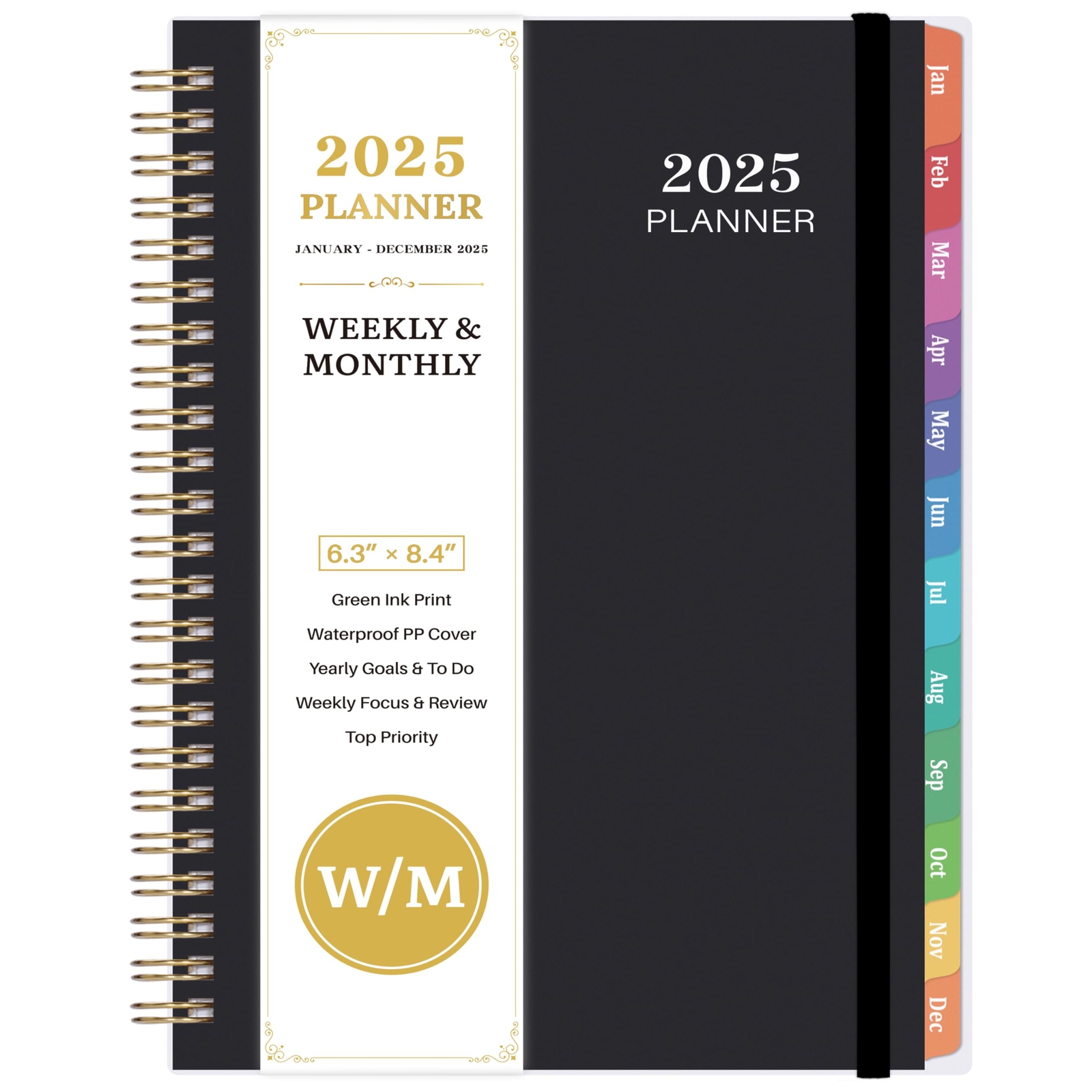 2025 Planner - 2025 Planner Daily Weekly and Monthly JAN 2025 - DEC 2025 6.3