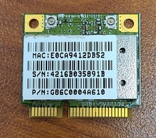 Genuine Atheros AR5B95 V000230600 0D006W Wireless Card Mini PCI Express 2 Port