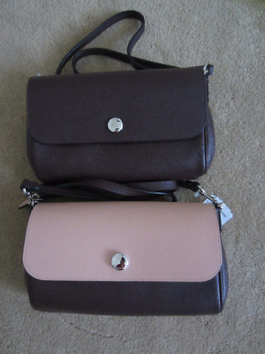 New Coach F12106 Reversible Ruby Crossbody Leather Purse